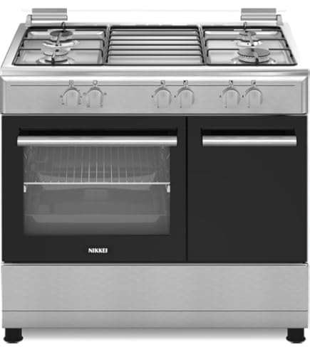 Cucina A Gas De Longhi 4 Fuochi Con Forno - Modello Bianco, 86x50 Cm, Coperchio In Cristallo - Foto 8