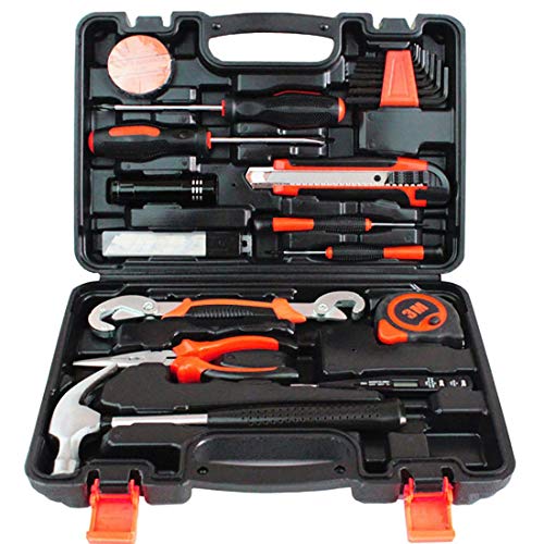Preisvergleich Produktbild Hardware Handwerkzeug Set Home Geschenkkombination Set Toolbox Repair Tool Kohlenstoffstahl (Color : Black)