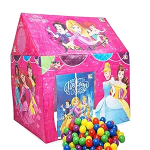 GoodLuck Baybee Kids Play House Pipe Tent for Childrens with 24 Multi Color Balls Play Tent House for Kids 5 Years and Above Water Repellent Big Size Play House for Girls and Boys (Princess, Pink)