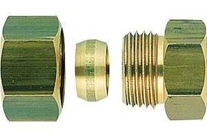 Raccord bicône droit laiton - F 1/2 - Ø 14 mm - Riquier