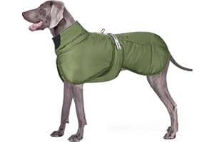 Dolahovy Chaqueta de Perro de Invierno Abrigo Cálido para Perros Ropa de Mascota Ajustable Jersey para Perros Reflectante Perros con Anilla en D para Perros Medianos Grandes