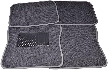 Filmer 38959 4-Piece Car Mat Set Anthracite with Grey Edge