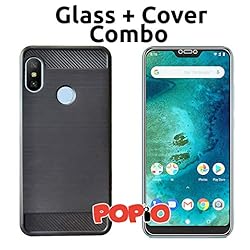 Xiaomi Redmi 6 Pro Back Cover Case & Tempered Glass Combo by Popio®