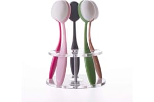 YOSENG Craft Ink Blending Brushes 5 Colorful Pack Set Broad Application Assortment Crafter Color Coded Handles with Holder