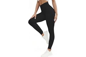 Voarge Legginsy damskie z wysokim stanem, sportowe, oddychające spodnie do jogi, spodnie sportowe do jogi