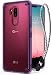 Produktbild Ringke LG G7 ThinQ Hülle, [Fusion] Transparent PC Dämpfer Cover Handyhülle [Anti-Cling Dot Matrix Technologie] Leichte Aktualisiert TPU Schutzhülle Case mit Handschlaufe für G 7 ThinQ - Orchid Purple