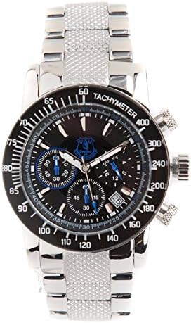 Official EVERTON FC Stainless Steel Bracelet Chronograph Watch - MENS
