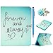 Produktbild iPad mini 3 Lederhülle - Felfy Slim Full Body romantisch Forever and Always Muster PU Case Cover Etui Schutz Hülle Tasche für ipad mini 3 mini 2 mini 1 + 1x Blume Anti Stöpsel + 1x Hellblau Stylus