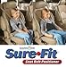 Sunshine Kids® Sure Fit Children Car Seat Belt Seatbelt Buckles Safety Positioner Black