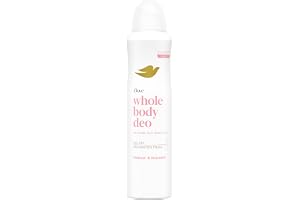 Dove Whole Body Deodorant hallon & rosendoft deodorantspray med 0% aluminiumsalter för armhålor, bröst, ben och mer 150 ml