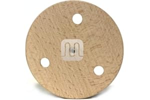 Merlotti 30.004 Rosace en bois 3 trous, Beige