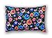 Amilian® Handcrafted Decorative Flower Print Black/Multi-Coloured 100% Cotton Premium Quality Durable Throw Cushion Cover Pillowcase Only 40 cm x 60 cm