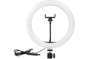 CYPREASON 10 Pouces Selfie Fill Light Light avec Trépied LED Light avec 3 Modes D'éclairage LED Anneau Lumineux Selfie Réglable Caméra Photo Vidéo Eclairage Kit pour TIKtok Youtube Live Stream Maquillage