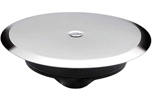 TOPOLENASHOP Tappo Pozzetto Espansione Ø100mm – Piattello in Acciaio Inox con Vite – Blocco Odori Scarico Pavimento Bagno Cucina Lavanderia – Universale, Facile da Installare