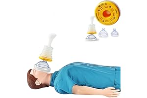 GIMULATAMIS Portable Choking Rescue Equipment,Dispositivo di Emergenza Anti-soffocamento,Dispositivo di Salvataggio per Soffocamento, Maschera CPR per Adulti e Bambini-giallo