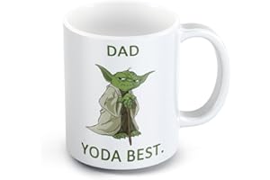 Grassvillage Funny Mugs for Dads – Dad Yoda Novelty Gift Mug – Humorous Father’s Day, Birthday, Xmas, Secret Santa Present for Dad, Grandpa, Father-in-Law, Uncle – 11oz Dishwasher Safe Mug