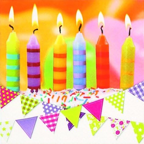 Anniversary House Tiflair Party Candles Lunch Napkins 3 ply
