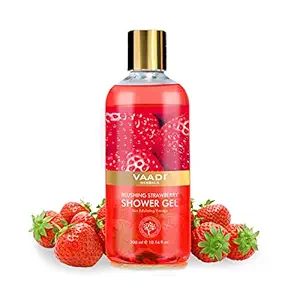 Vaadi Herbals Shower Gel, Blushing Strawberry, 300 ml