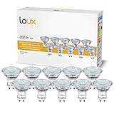 lampe gu10 7w [einfache montage]: Um die herkömmliche Halogen-Lampe zu ersetzen, wird diese LED direkt in den GU10-Sockel gedreht.