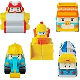 ROI Toys Robocar Poli Mini İnşaat Ara&ccedil;ları 5'li Set 0761
