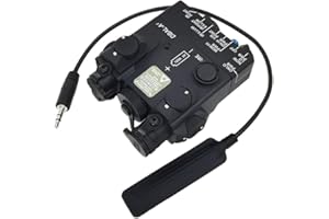 HWZ AN/PEQ-15A DBAL-A2 LED lumière blanche + lentilles avec interrupteur à distance boîtier de batterie de chasse tactique noir