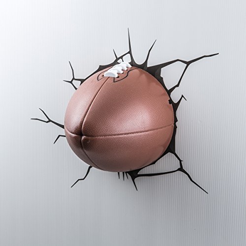 Preisvergleich Produktbild 3DLightFX Wandleuchte Wandtattoo Lampe FOOTBALL