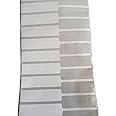 BAR-CODING TECH®, 100mm X 13mm Jewellery Label Tag, Printable 55mmX13mm, Partial Gum/Half Gum, White Colour, Gloss Finish, Polyester Barcode Price Stickers, 1 Roll of 2000 Labels