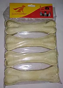 Shuper Pet Raw Hide Pressed Dog Bone 5 Inch (4 in 1)