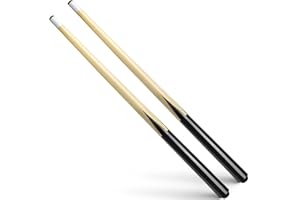 VANLAN Billard-Queue-Sticks aus Holz, Shorty-Queues, Pool-Queues für Kinder, Hartholz, Billardqueue, 13 mm, Klebespitzen, 2 Stück