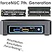 Produktbild forceNUC | Intel-NUC7i3BNK | Intel Core i3-7100U | 8GB DDR4 | 256 GB SSD M.2 | Intel Iris Plus 640 Grafik | 7.1 Sound | LAN | Win 10 Pro | Mini-PC | VESA-Monitor-Halterung | HDMI 2.0 4K 60Hz