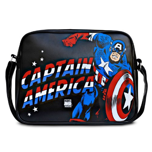 Preisvergleich Produktbild Logoshirt Schultertasche MARVEL - CAPTAIN AMERICA black