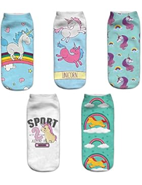 Mädchen Socken, Canvalite Cartoon Tier Socken Geschenk für Weihnachten Karneval Freizeit
