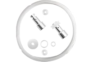 CKANDAY Guarnizione in silicone trasparente + guarnizione pentola a pressione + galleggiante di ricambio universale per modelli 5/6 quart