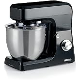 Ariete Gourmet Professional Mutfak Şefi Siyah 1598/02-7 Litre Geniş Hazne, Gurme Profesyonel Stand Mikser, Planet Yoğurma Mak