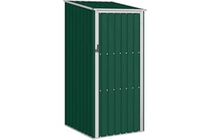 vidaXL Capanno da Giardino Capanna Casetta per Esterni Struttura Protettiva Rispostiglio per Attrezzi Verde 87x98x159 cm in Acciaio Zincato