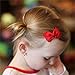Pinwheel Bow Hair Clip - Toddler TruStay Clip - Best NO Slip Barrette For Fine Hair (TA8-Navy)