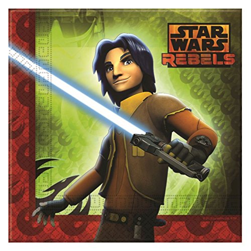 Procos 10108575B – Kinderpartyset – Star Wars Rebels, Größe XL, 66-teilig - 4