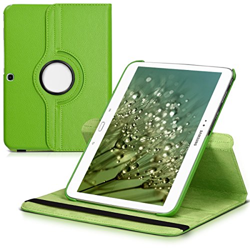 kwmobile Hülle für Samsung Galaxy Tab 3 10.1 P5200 / P5210 / P5220 – 360° Standfunktion Case Tablet Schutzhülle Kunstleder – Smart Cover Tabletcase Grün - 5