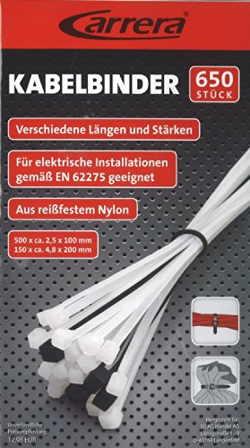 Preisvergleich Produktbild Carrera - Kabelbinder Set 650 tlg.