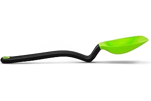 Dreamfarm Supoon | Nieprzywierająca silikonowa łyżka do siedzenia i gotowania wielofunkcyjna łyżka z liniami pomiarowymi | przybory kuchenne | zielona