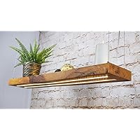 Premium Design LED Hängelampe aus Wild eiche Unikat