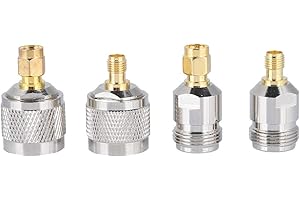 SOCOBETA 4 szt. SMA adapter koncentryczny złącze SMA na N adapter N męski/żeński do SMA żeński/męski adapter koncentryczny RF złącze