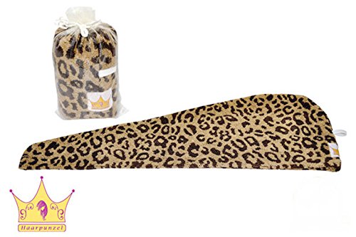 Haarpunzel Turban Haartrockentuch Handtuch Kopftuch TOP Ware(Ausführung: Leopard) - 2