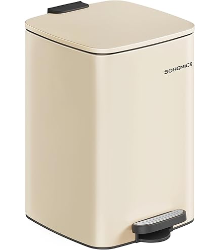 Design Moderne Métal Poubelle Salle De Bain Relaxdays 5L - à Pédale, Fermeture Douce, Seau Amovible, Noir Mat Poubelle 10l