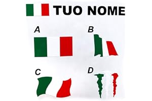 Adesivo Bandiera Italia U24: 15x10 Cm, Resistente UV, Per Superfici Lisce