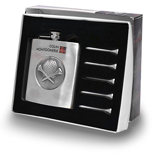 Colin Montgomerie Flachmann Golfer Hüft Flaschen Set - 3