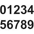 1 x Set of Black 0-9 Numbers - Removable Self Adhesive Waterproof Durable Vinyl Stickers - Cut to the sticker Shape - size 100mm