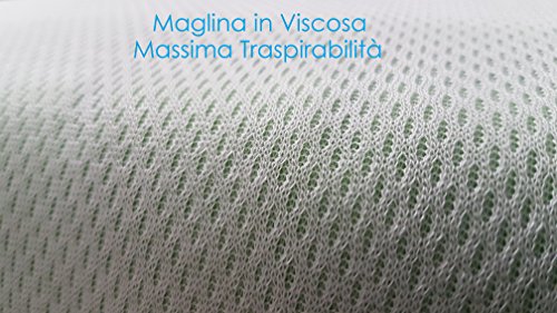 NEU Kissen, Kopfkissen VENIXSOFT Wolke, 70cm x 40cm x 13cm Dual-Use einer Seite Memory-Schaum und einer Seiten Olmosoff, mit atmungsaktivem Futter natürliche Viskose abnehmbar und waschbar, in Italien hergestellt, Made in Italy - 7