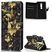 Produktbild Nokia 6 2018 Hülle,ZCXG Handyhülle Nokia 6 2018 Hülle Leder Magnet 3D Stand Flip Cover Magnetisch Klappbar Tasche Schmetterling Tier Muster Schutzhülle Frau Madam Brieftasche Klapphülle Case