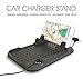 Produktbild Autotelefonhalter / phone Ständer / Halter , KuGi Charger Stand - Universal Anti Rutsch Mattenunterstützung Silikon Saugauto Telefon Einfassungs Halter Auto Aufladeeinheits Standplatz magnetisches Instrument mit 2 in 1 USB aufladenkabel für Android und Iphone für Samsung Galaxie S7 / S6 / S5 / S4 / S3 / HTC / LG und iPhone 7/7 plus / 6 / 6S Plus / 5/5 C / 5S